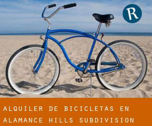 Alquiler de Bicicletas en Alamance Hills Subdivision