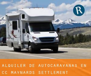 Alquiler de Autocaravanas en CC Maynards Settlement